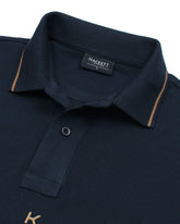 HKT IMPORTED MEN'S TIPPED POLO SHIRT (NAVY BLUE)